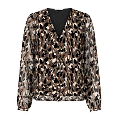 chemise à manches longues femme onlsoph fr l/s v-neck button top wvn