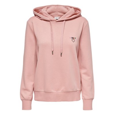 sweatshirt à capuche femme onlnoomi l/s logo hood int cs swt