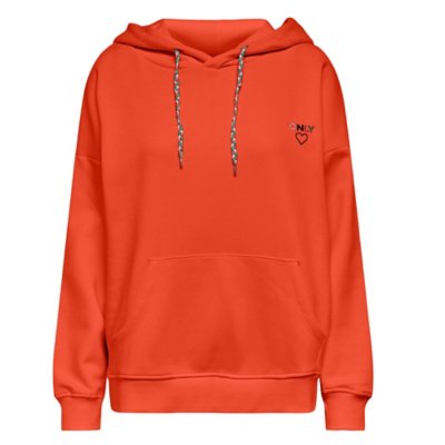 sweatshirt à capuche femme onlnoomi l/s logo hood int cs swt