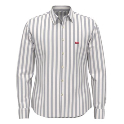 chemise à manches longues homme ls battery hm slim 0021 teddy