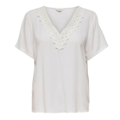 tee-shirt à manches courtes femme onljannie ss v-neck