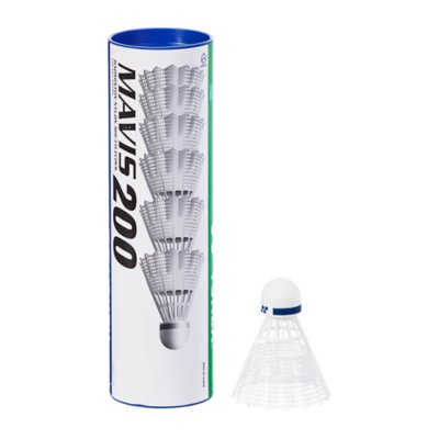 volant plastique de badminton mavis 200 - tube de 6