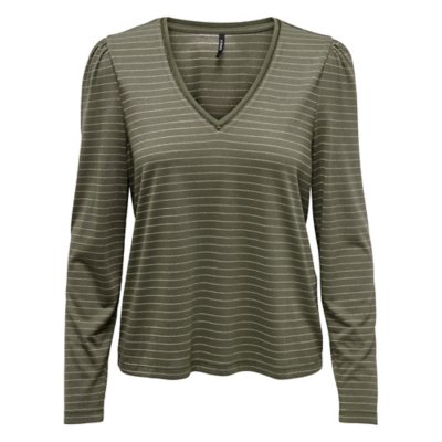 tee-shirt à manches courtes femme onlkarla v-neck glitter