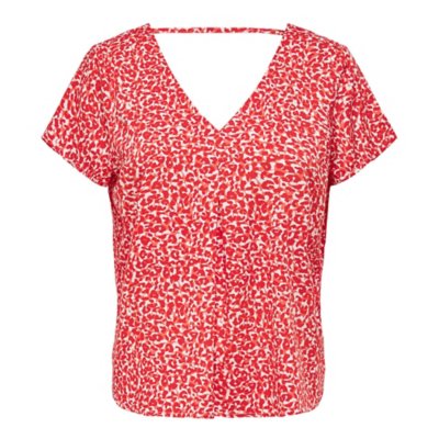 tee-shirt à manches courtes femme onlzoa fr v-neck