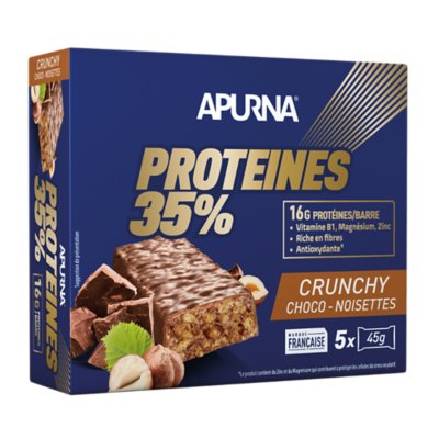 barre énergétique hp crunch choco noisette 5x45g