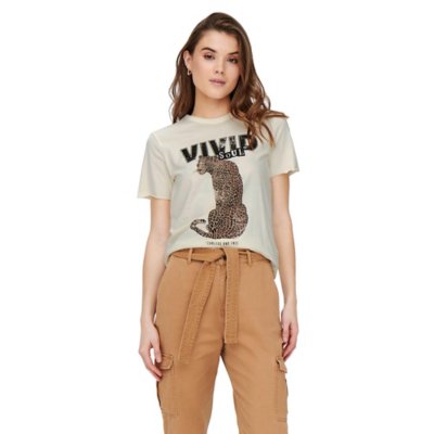 tee-shirt à manches courtes femme onllucy reg cheetah