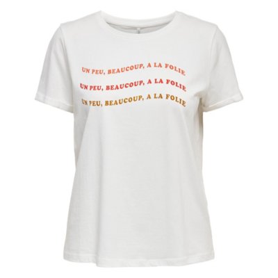 tee-shirt à manches courtes femme onlsonya box