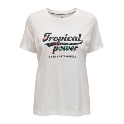 tee-shirt à manches courtes femme onlpoer reg o-neck