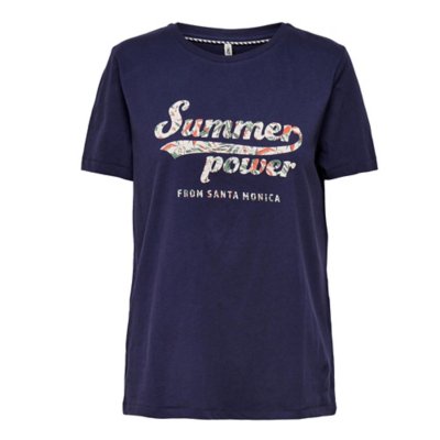 tee-shirt à manches courtes femme onlpoer reg o-neck