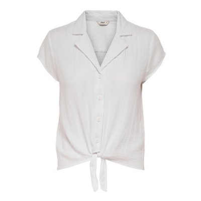 chemise à manches courtes femme onlthyra capsleeve knot