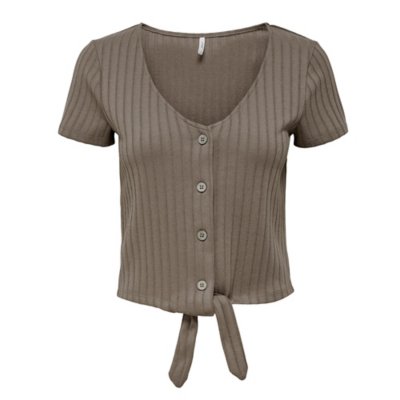 tee-shirt à manches courtes femme onlbella knot