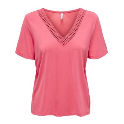 tee-shirt à manches courtes femme onlfree life v-neck modal