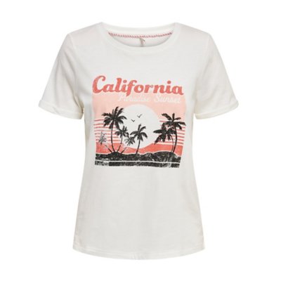 tee-shirt à manches courtes femme onlsunny reg box