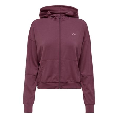 sweatshirt zippé à capuche femme onpmiki life