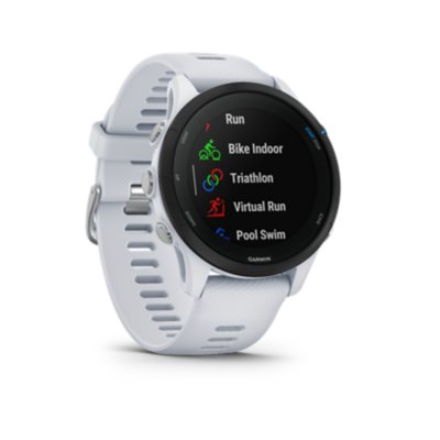 Montre GPS Cardio FORERUNNER 255 MUSIC BLAN BLANC GARMIN