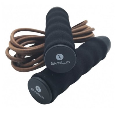 corde à sauter corde a saut marron et noir