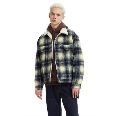veste homme vtg fit sherpa trucker 0025 jack po