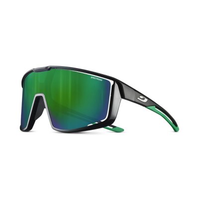 lunettes fury noir/noir brillant/vert