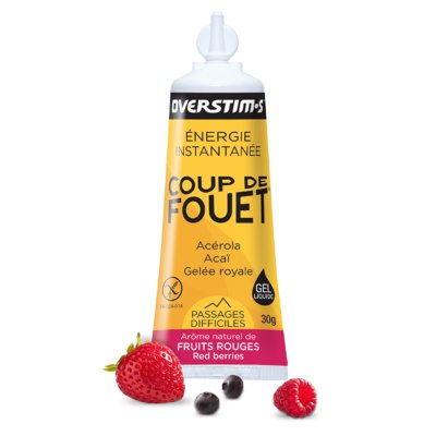 gel énergétique coup de fouet fruits rouges