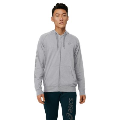 sweatshirt zippé de training à capuche homme big asics fz hoodie