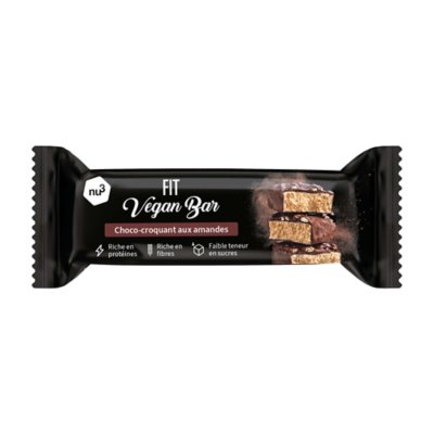 barre énergétique fit vegan amandes choco