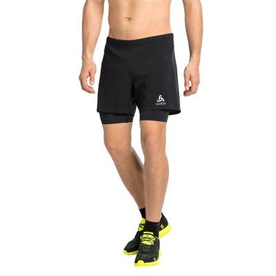 short de running homme 2 en 1 zeroweight 12cm