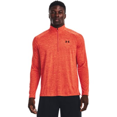 tee-shirt de training à manches longues homme tech 1/2 zip