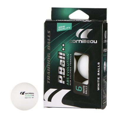 balles de tennis de table p-ball abs evolution 2** blanche x6