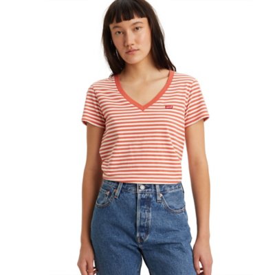 tee-shirt à manches courtes femme perct vneck