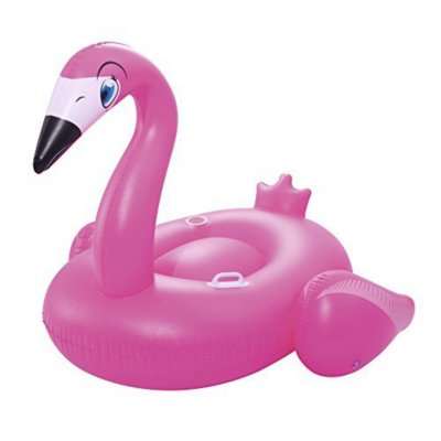 bouée chevauchable flamant rose