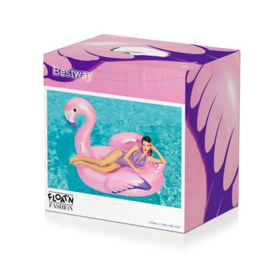 bouée chevauchable flamant rose fashion