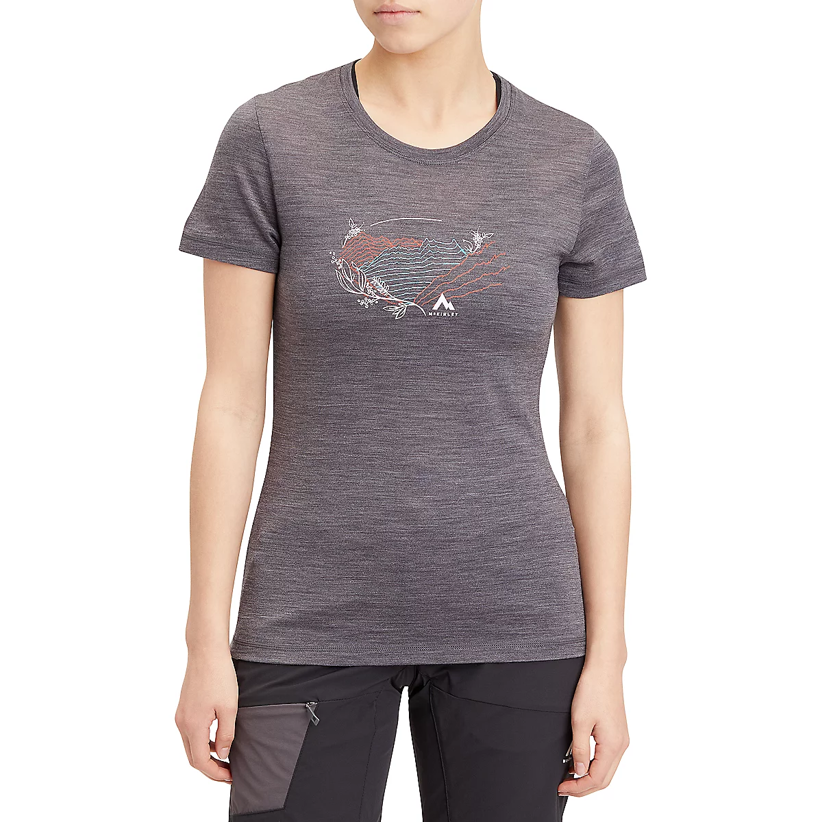 tee-shirt de randonnée à manches courtes femme tate