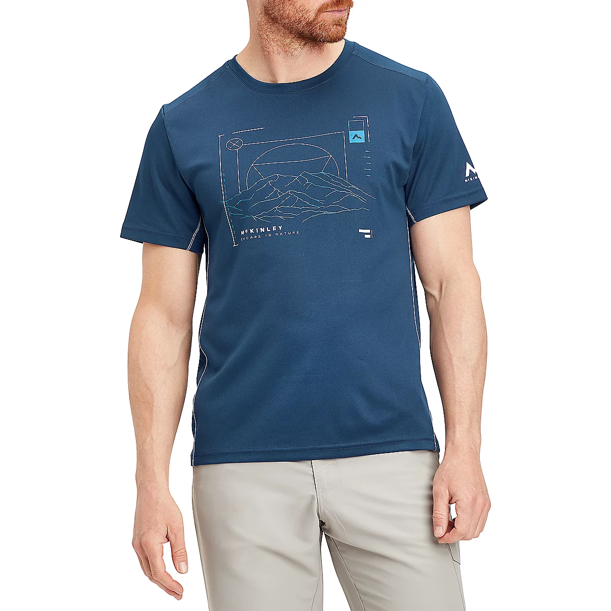 tee-shirt de randonnée à manches courtes homme riggo