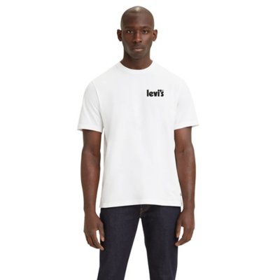 tee-shirt à manches courtes homme ss relaxed fit 0727 poster whit