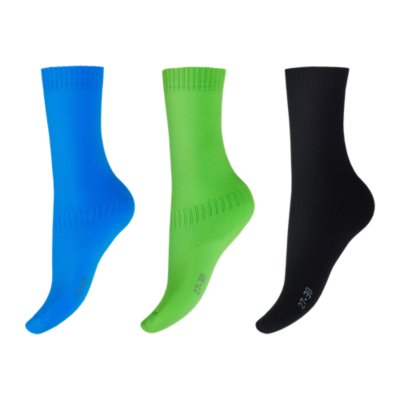 chaussettes de ski enfant fluo - lot de 3 paires
