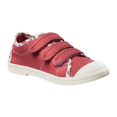chaussures en toile enfant rose velcro®