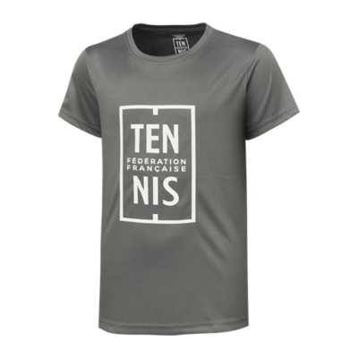 tee-shirt de tennis garçon leo fft