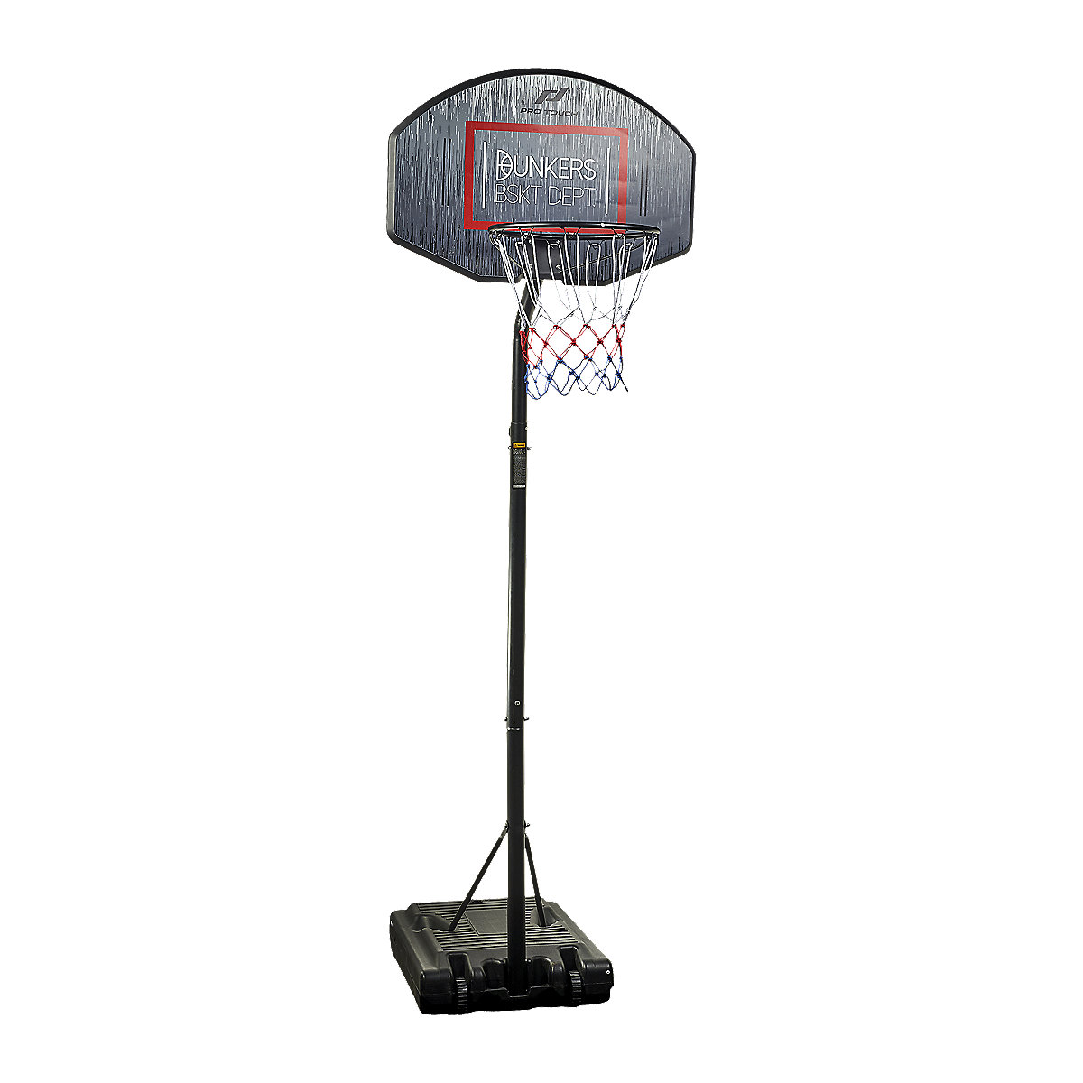 panier de basket sur pieds panier basket ajustable 2.60m - pro touch