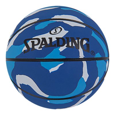 mini-ballon de basketball spaldeen blue camo