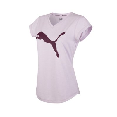 tee-shirt de training à manches courtes femme train fav heather
