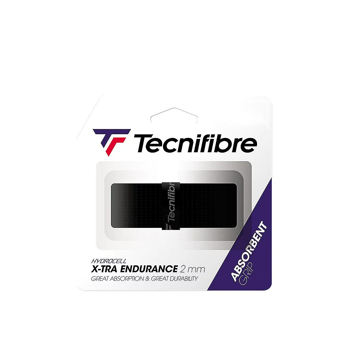 grip pour raquette de tennis et de badminton x-tra endurance black