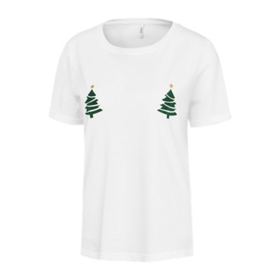 tee-shirt à manches courtes femme onlrissa christmas