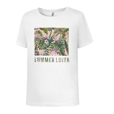 tee-shirt à manches courtes femme onlrossa photo s/s top jrs fe