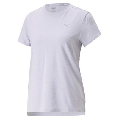 tee-shirt de running à manches courtes femme run favorite heather tee w