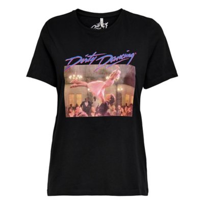 Tee shirt Manches Courtes Femme ONLDIRTY DANCING Life NOIR ONLY