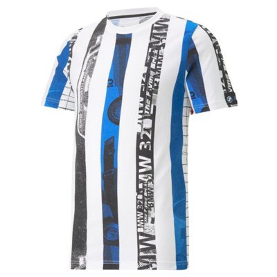 tee-shirt à manches courtes homme bmw mms striped