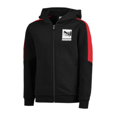 sweatshirt zippé à capuche garçon fz hoody big logo fl