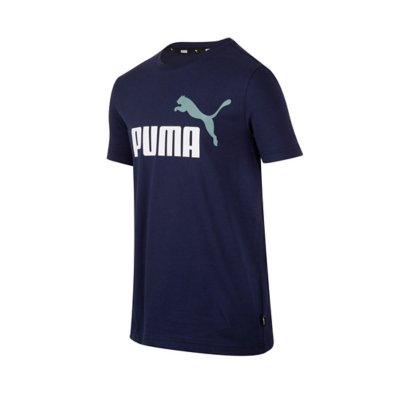 tee-shirt à manches courtes garçon ess+ 2 col logo