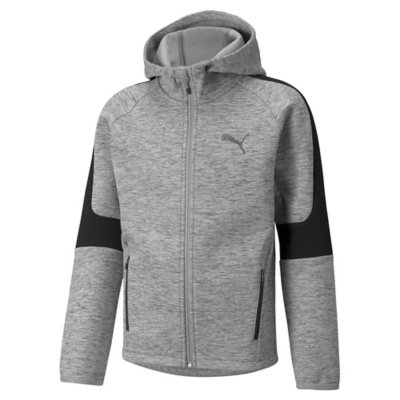 sweatshirt zippé à capuche garçon evostripe full-zip hoodie