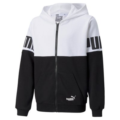 sweatshirt zippé à capuche garçon puma power